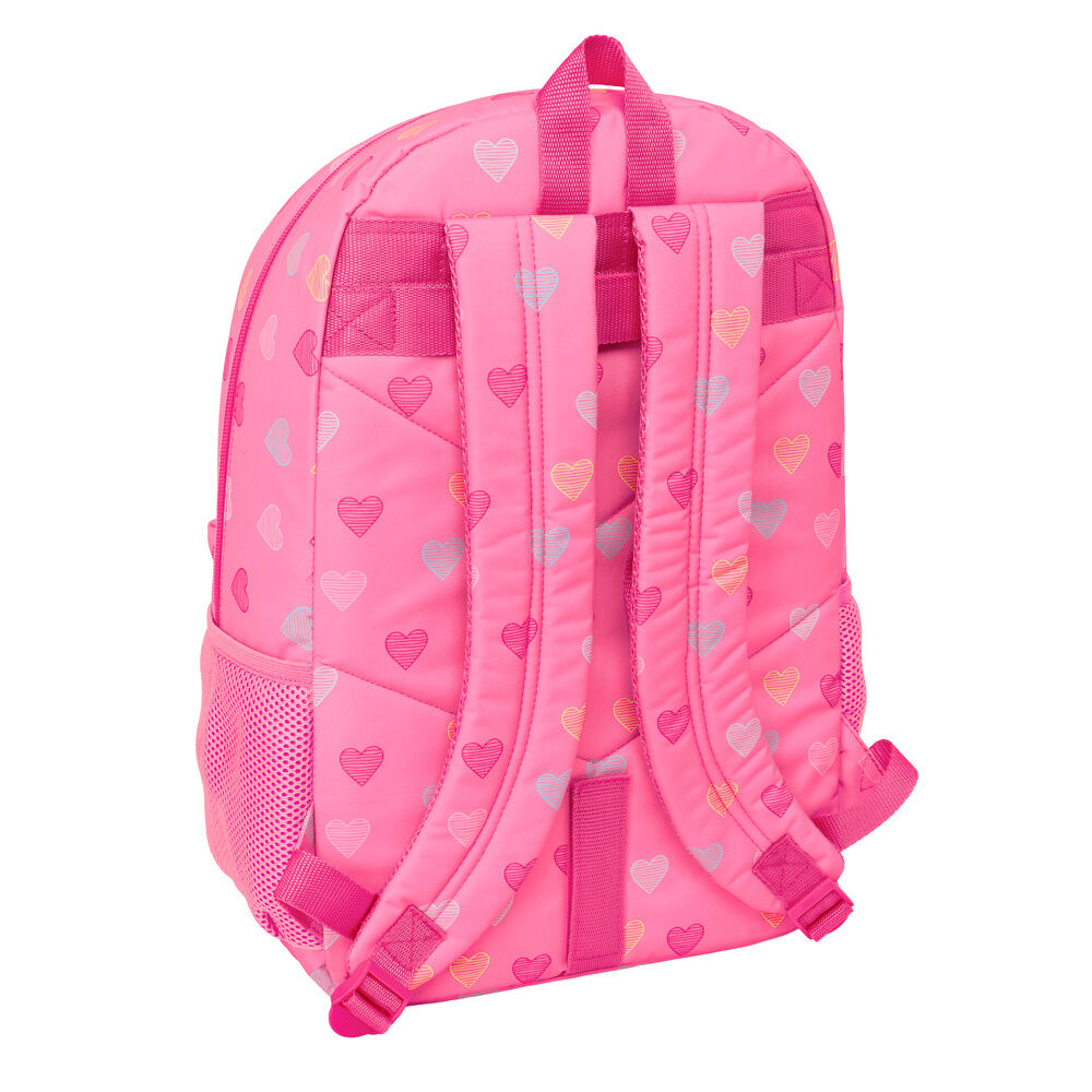 Safta Mochila Heart Benetton 46cm adaptable (imagen 2 de 6)