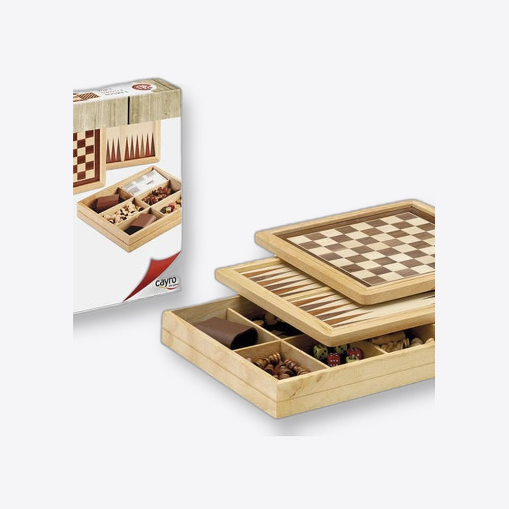 Cayro Ajedrez Damas Backgammon Marqueteria (imagen 6 de 6)