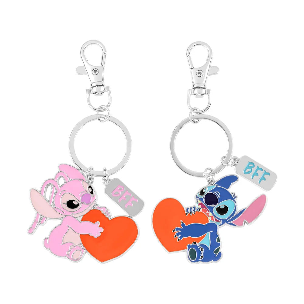 [Disney Lilo & Stitch] Set 2 Llaveros Angel y Stitch