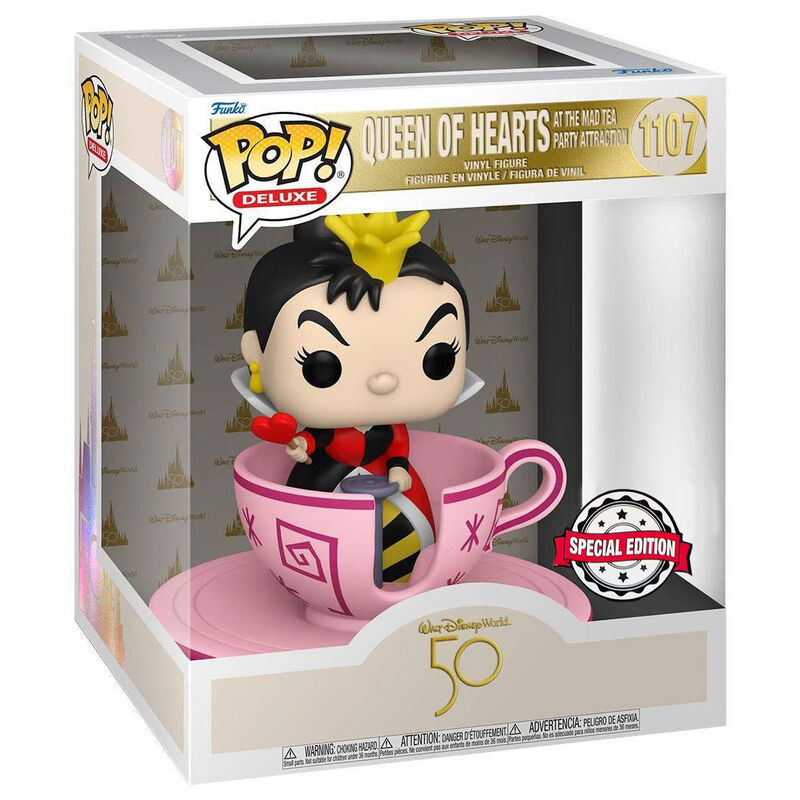 Walt Disney World 50th Queen of Hearts at Mad Tea Party - Pop Vinyls | Disney