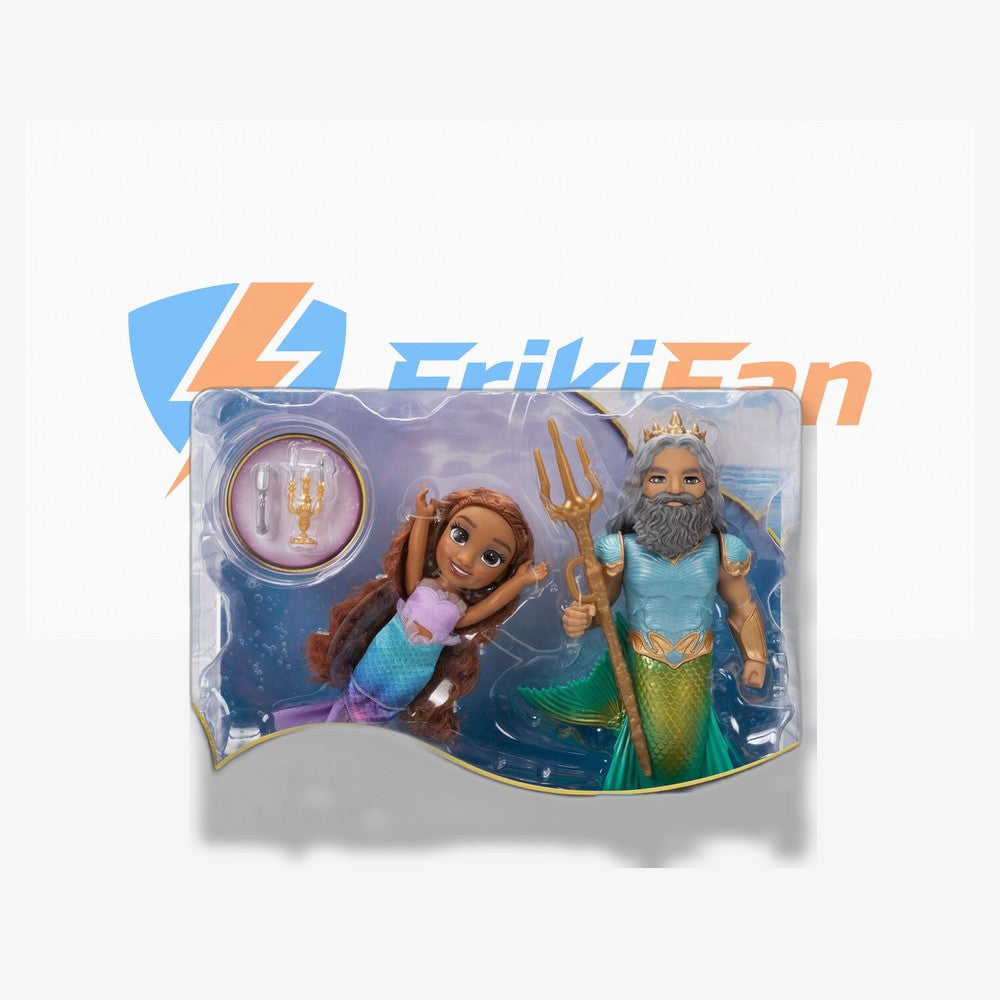 Jakks Pacific Muñeca Ariel + Triton La Sirenita Disney 15cm (imagen 6 de 6)