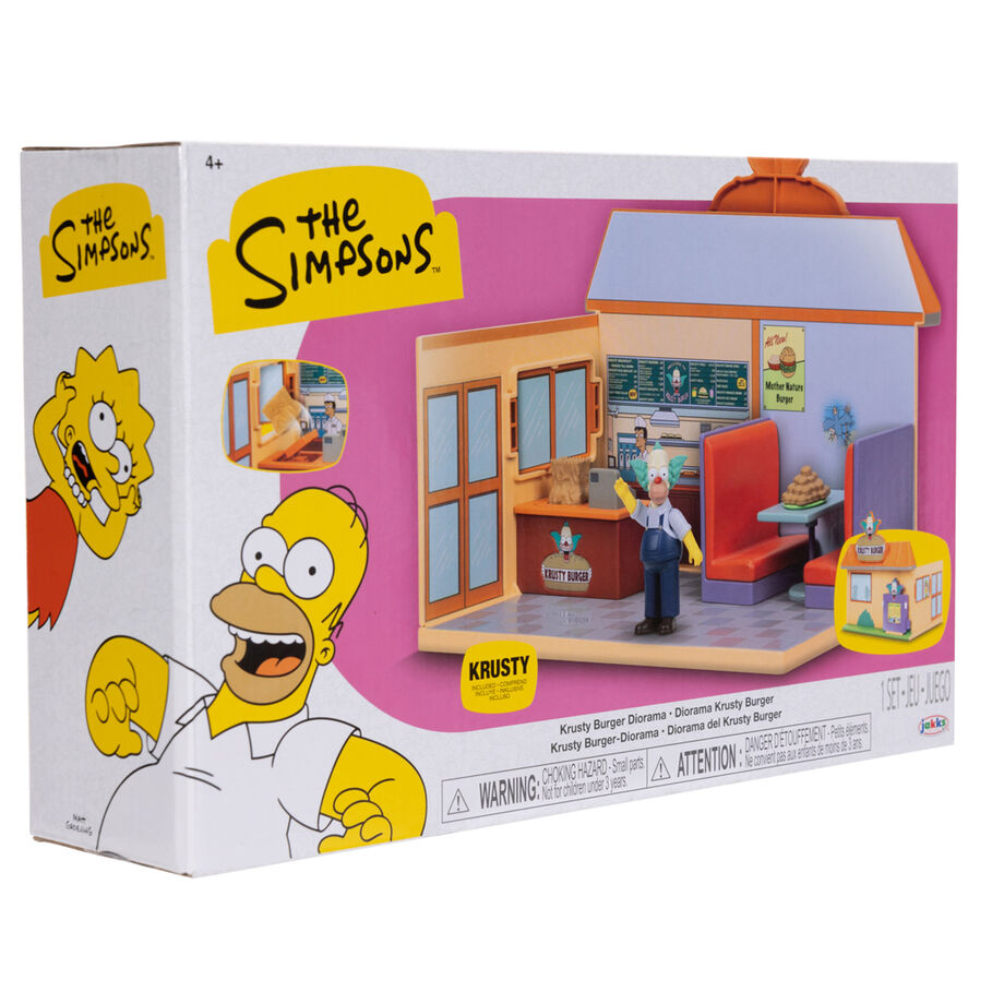 Los Simpsons Playset Burger Krusty Springfield Coleccionable