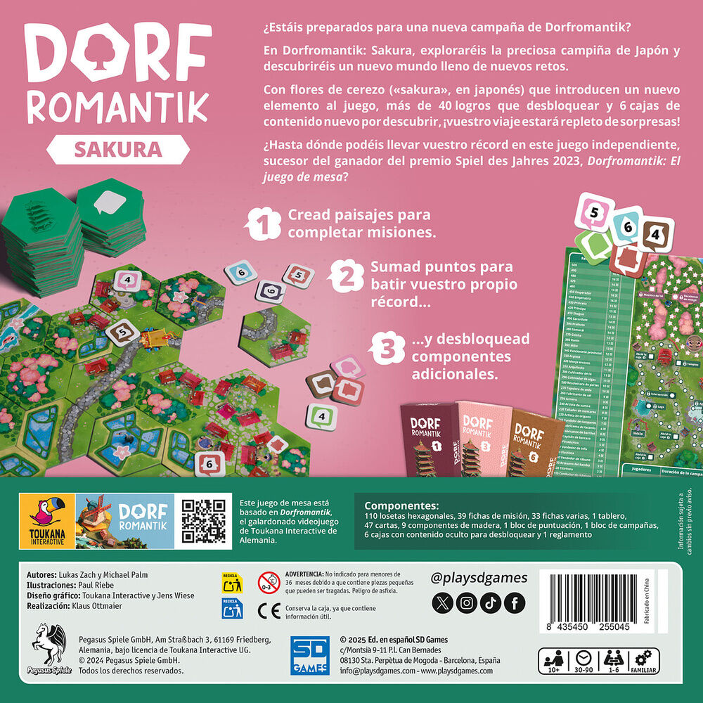 Sd Games Juego mesa Dorfromantik Sakura español (imagen 3 de 5)