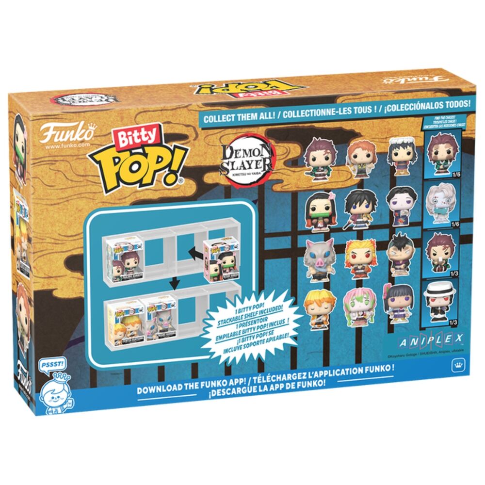 Demon Slayer Blister 4 Bitty POP Tanjiro y amigos Funko