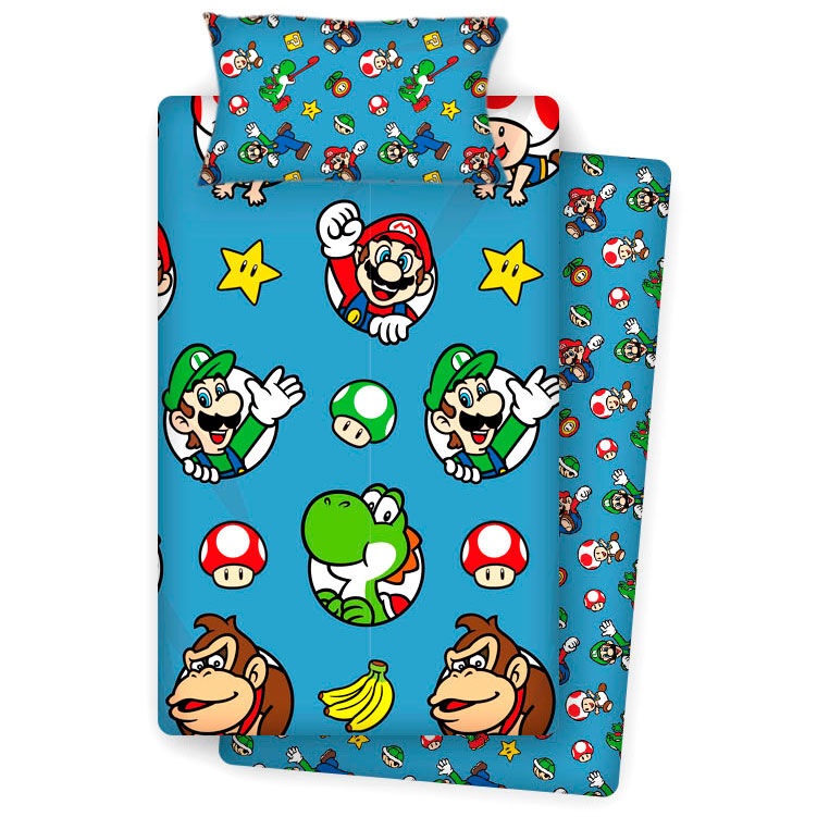 Nintendo Juego sabanas Super Mario Bros 90cm