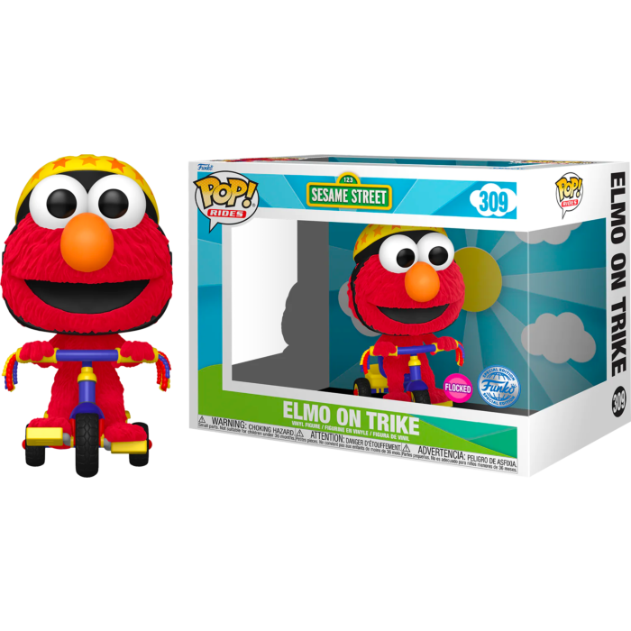 Funko Figura POP Rides Barrio Sesamo Elmo on Trike Exclusive