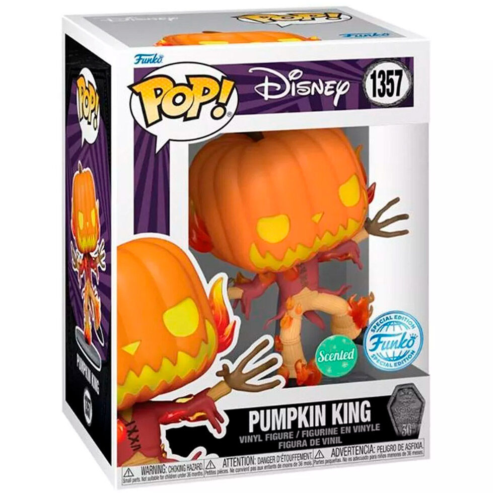 Disney Figura POP Pesadilla antes de Navidad Pumpkin King Exclusiva