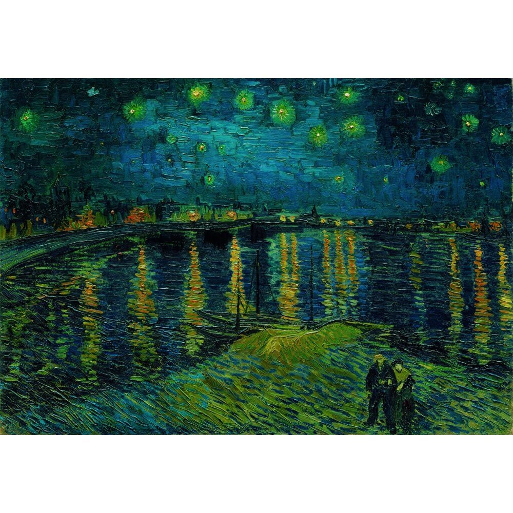 Museum Puzzle Noche Estrellada sobre el Ródano Van Gogh 1000 Piezas