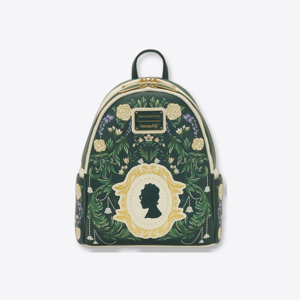 Mochila Bridgerton Silhouette Floral Netflix Loungefly 26cm (imagen 5 de 6)