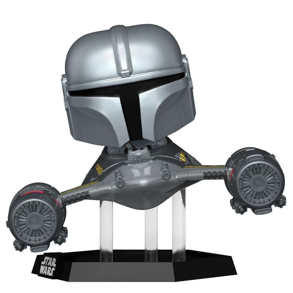 Funko Figura POP Rides Deluxe Star Wars Mandalorian 9 the Mandalorian in N-1 Starfighter