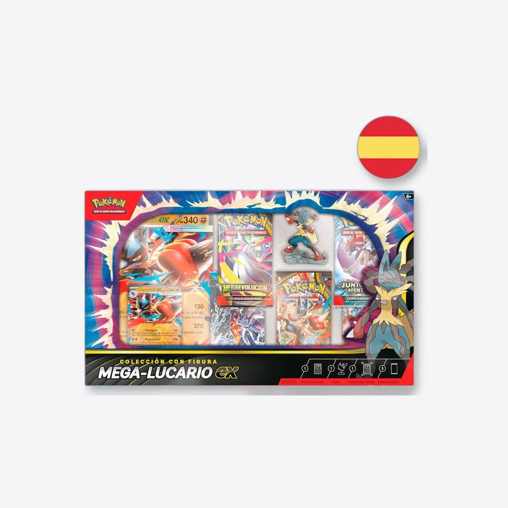 Pokemon Juego De Cartas Blister cartas Mega Lucario Ex Pokemon español (imagen 6 de 6)