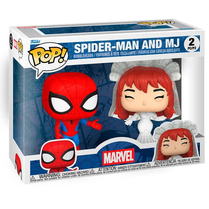 Funko Blister 2 figuras POP Marvel Spider-Man and MJ