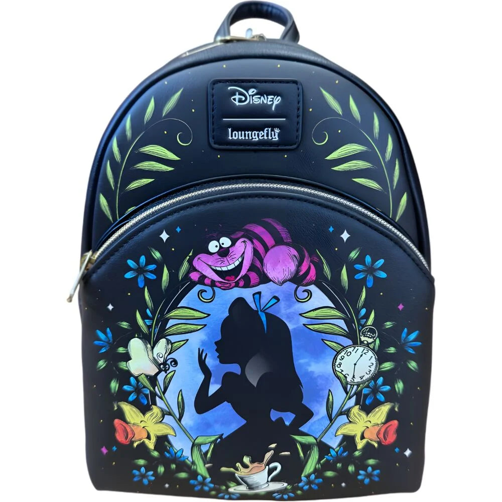Lf Mochila Disney Alice In Wonderland Floral Glow Collection Loungefly 26cm