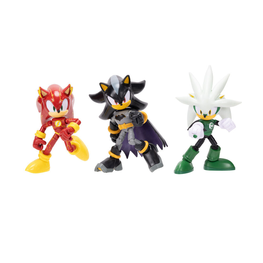 Jakks Pacific Blister 4 figuras Sonic The Hedgehog DC Comics 12cm (imagen 3 de 6)