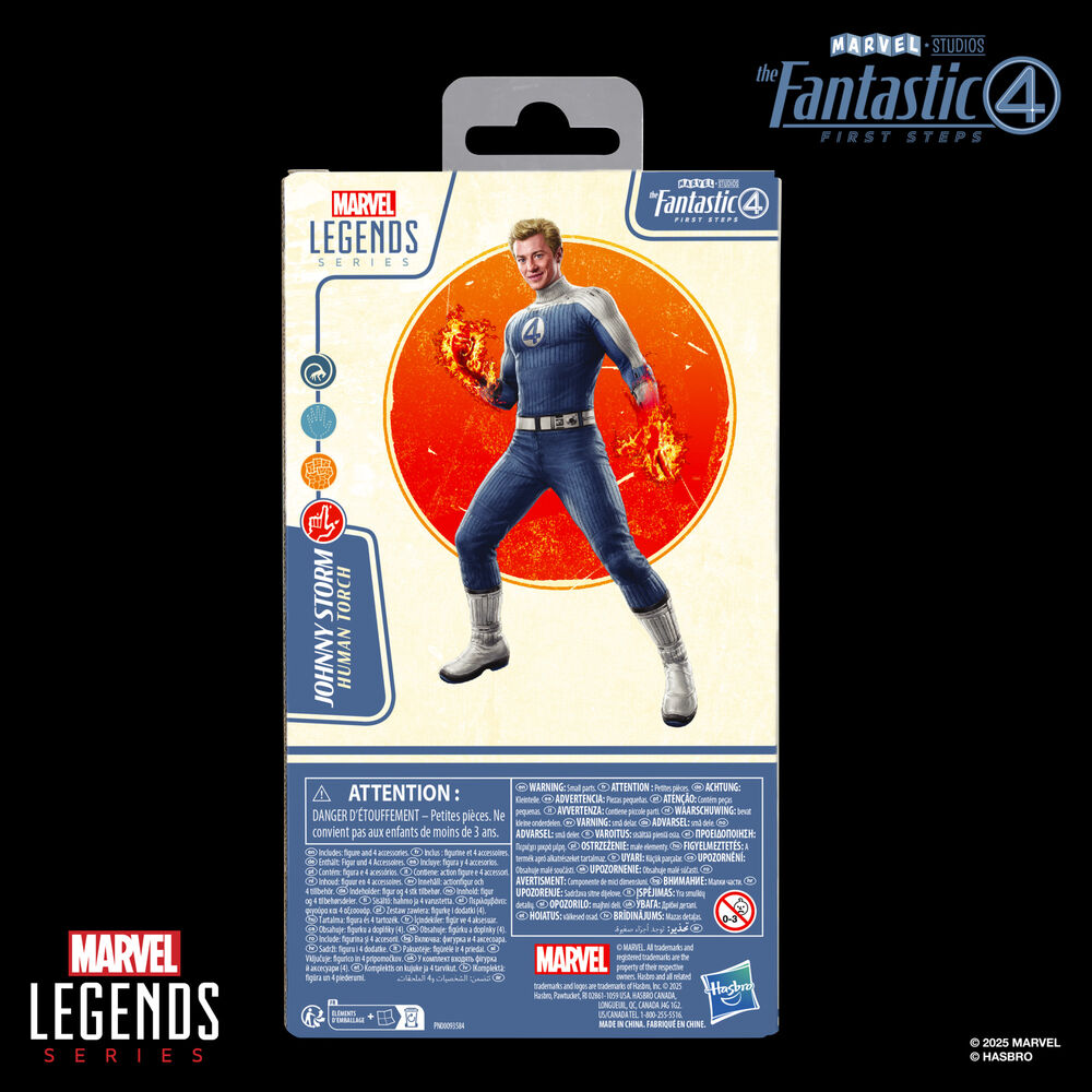 Hasbro Figura Johnny Storm Los 4 Fantasticos Marvel 15cm (imagen 8 de 10)