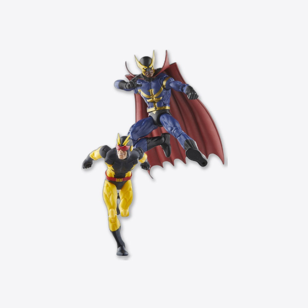 Pack 2 figuras hasbro marvel legends series nighthawk & blur (imagen 2 de 6)