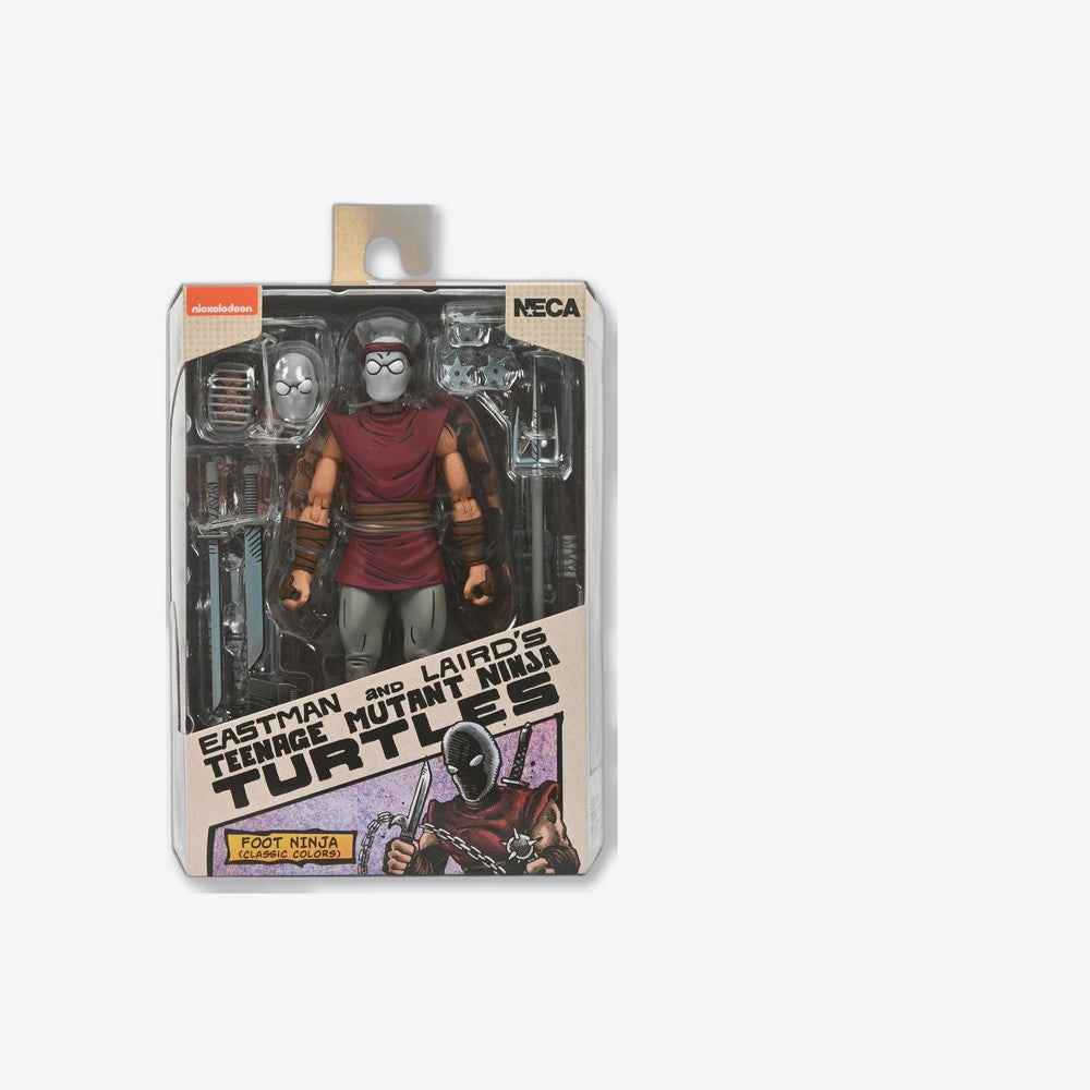 Figura neca teenage mutant ninja turtles mirage comics foot ninja classic colors scale action 18cm (imagen 6 de 6)