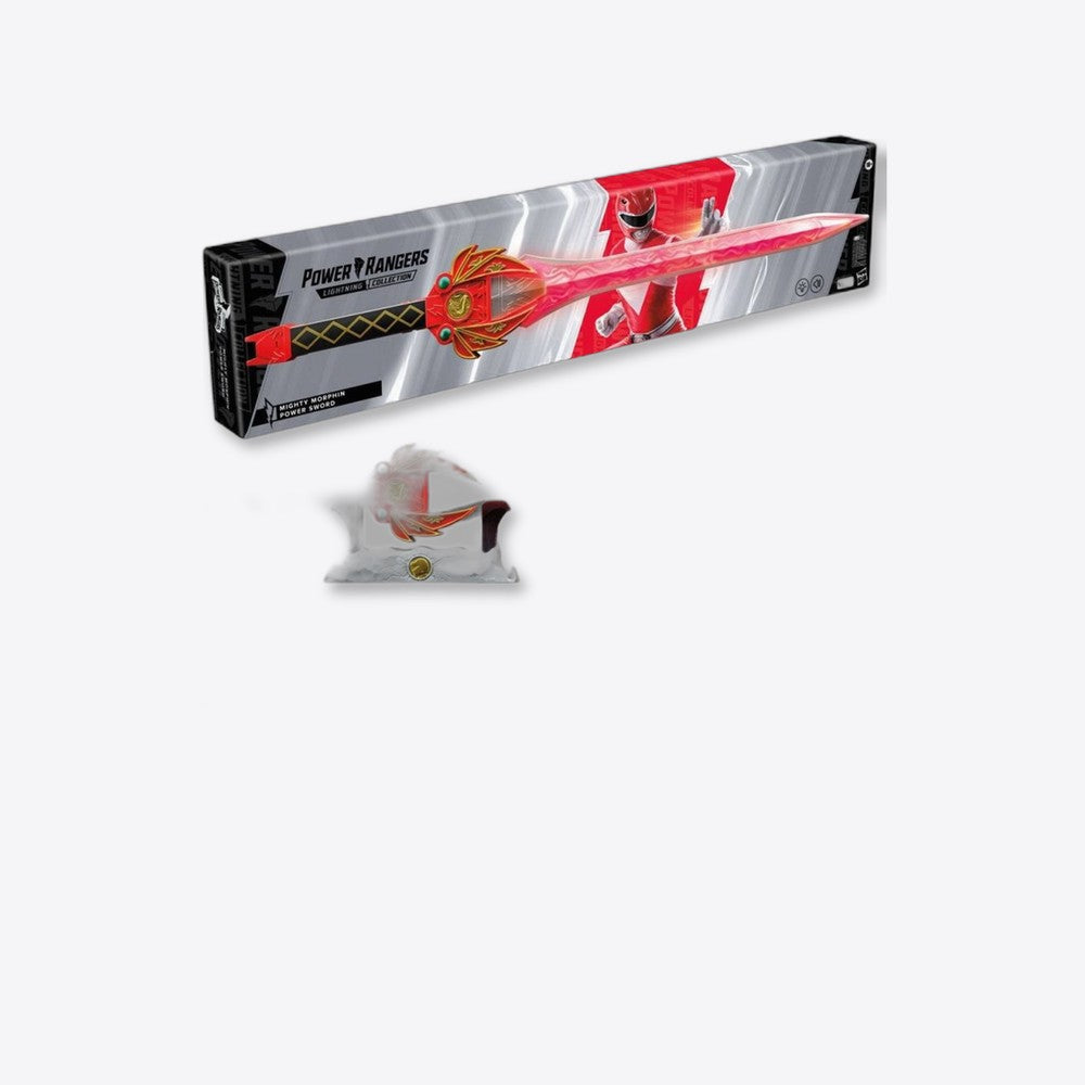 Replica hasbro espada poder ranger rojo replica escala 1:1 power rangers mighty morphin collection (imagen 6 de 6)