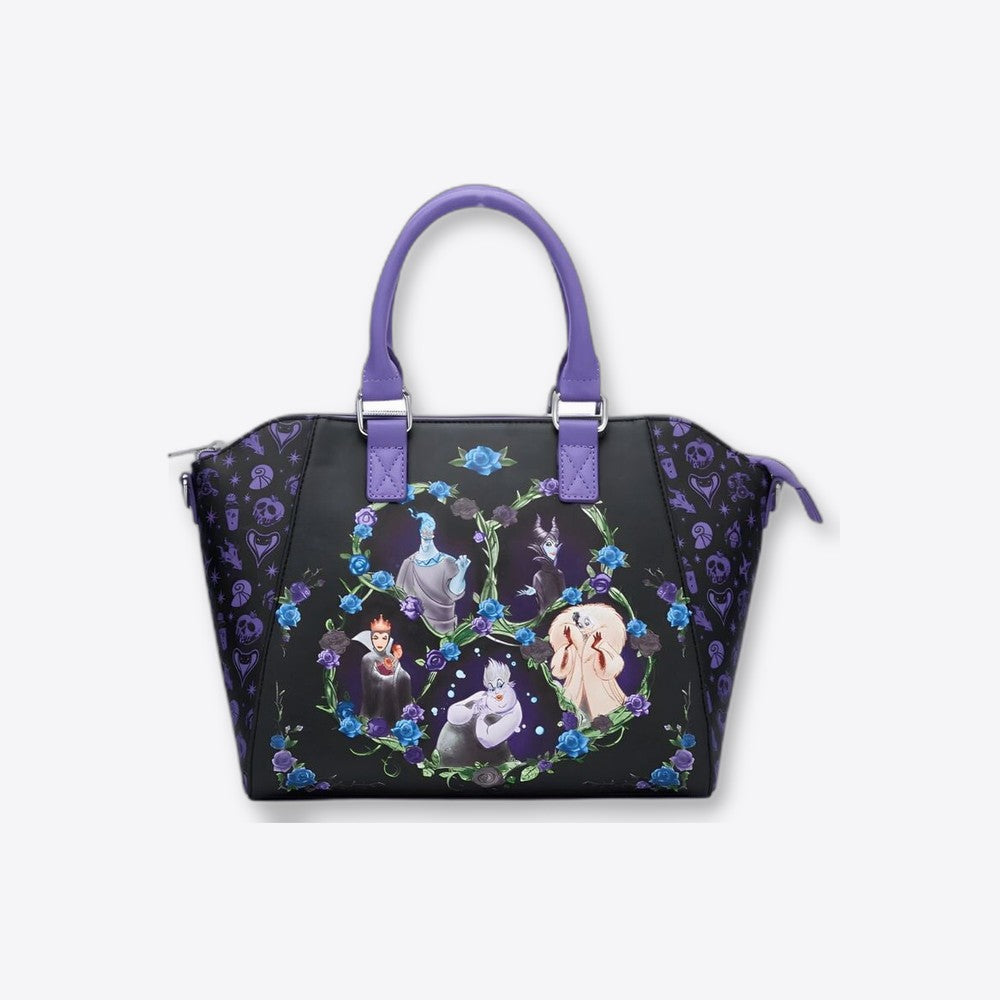 Lf | Lounfefly Bolso Floral Icons Satchel Disney Villains Loungefly 26cm (imagen 2 de 6)
