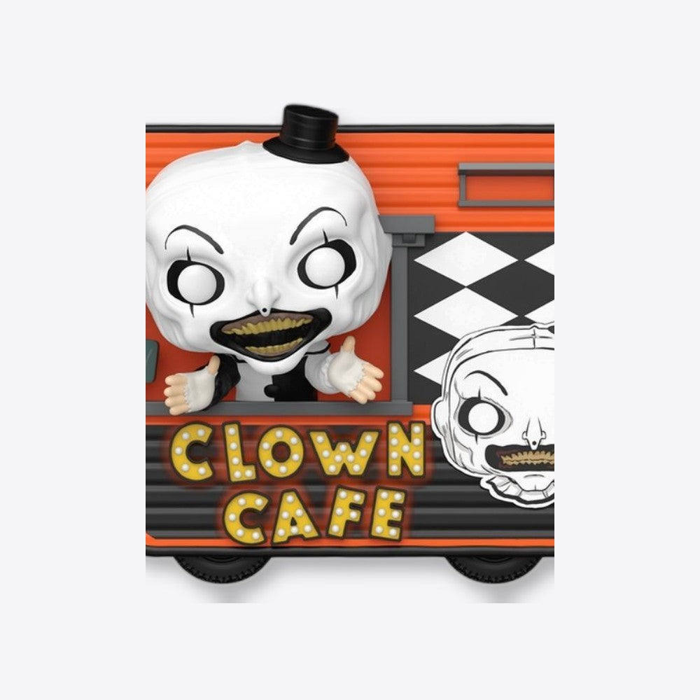 Funko Figura POP Rides Super Deluxe Terrifier 2 Art with Clown Cafe (imagen 6 de 6)