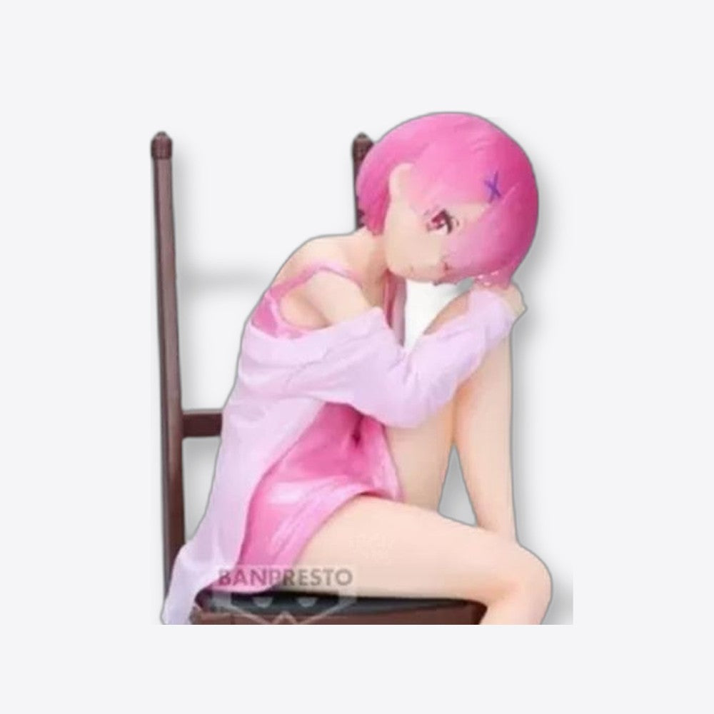 Figura banpresto re: zero starting life in another world relax time ram another color ver. 20cm (imagen 3 de 6)