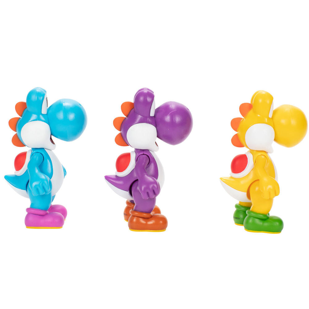 Jakks Pacific Blister 3 figuras Yoshi Super Mario Bros 10cm (imagen 4 de 8)