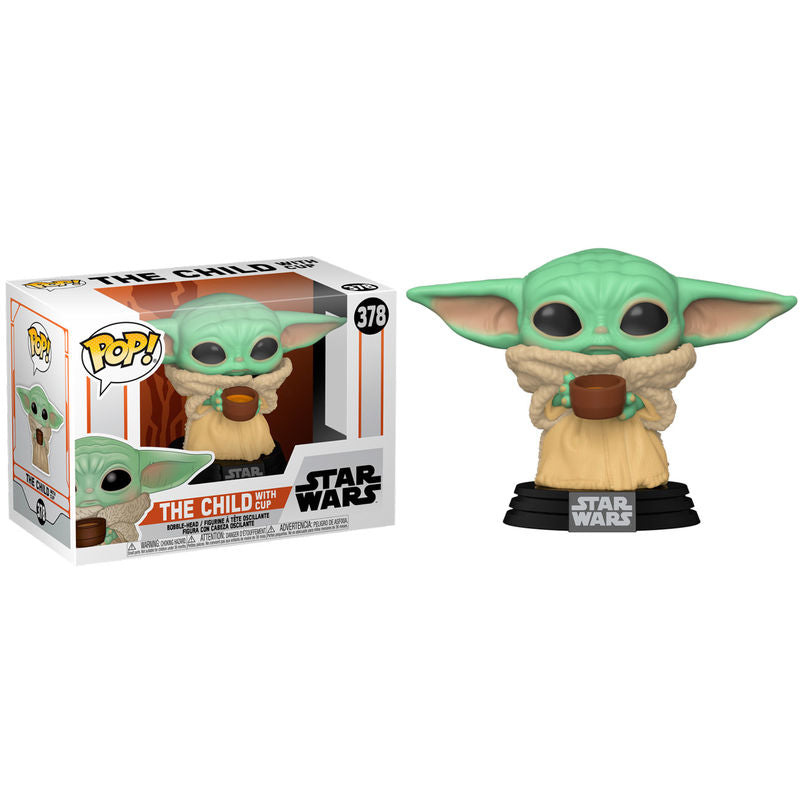 Mandalorian The Child with Cup - Pop Vinyls | Star Wars
