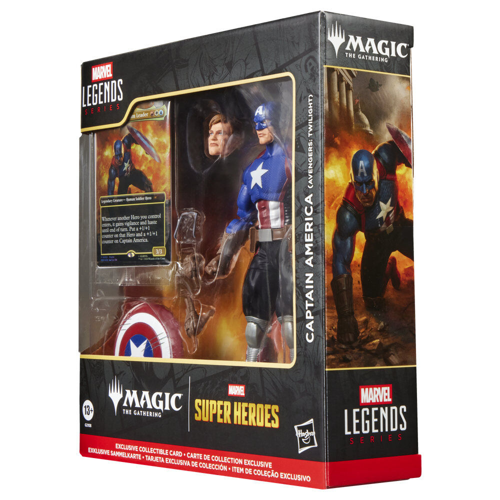 Hasbro Figura Capitan America Avengers Twilight Magic The Gathering Marvel Legends Series 15cm (imagen 8 de 10)