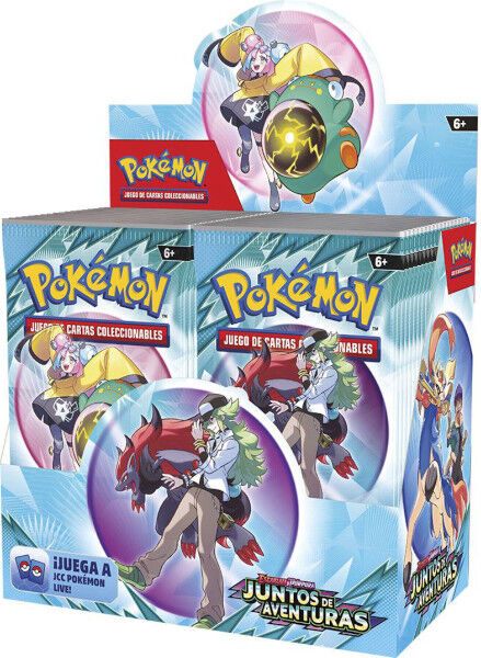 Pokemon tcg escarlata y púrpura juntos de aventuras booster español
