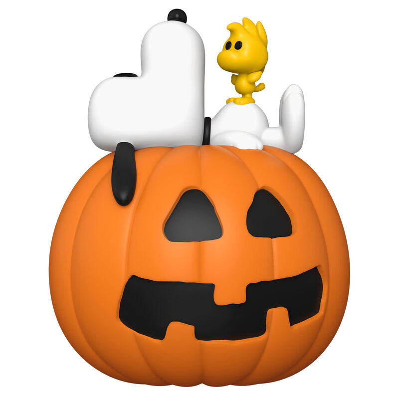 Funko Figura POP Deluxe Peanuts Snoopy & Woodstock with Pumpkin (imagen 2 de 3)