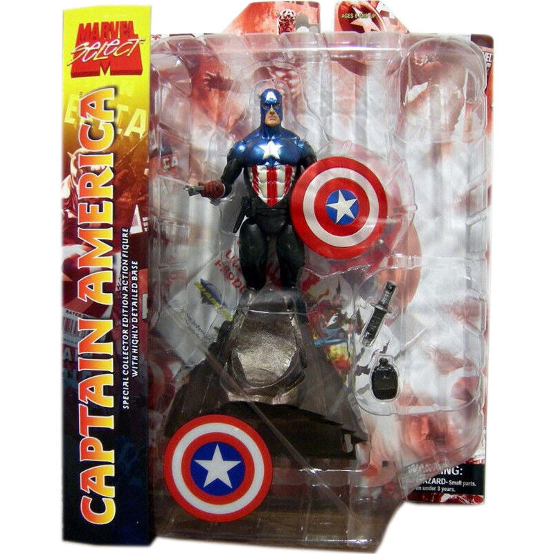 Diamond Select Figura Capitan America Marvel Select 18 cm