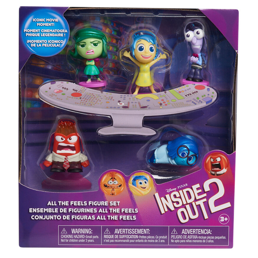 Just Play Blister 5 figuras Del Reves 2 Disney Pixar
