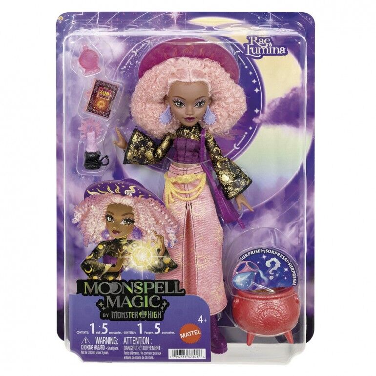 Mattel Muñeca Rae Sun Moonspell Magic Monster High (imagen 4 de 6)