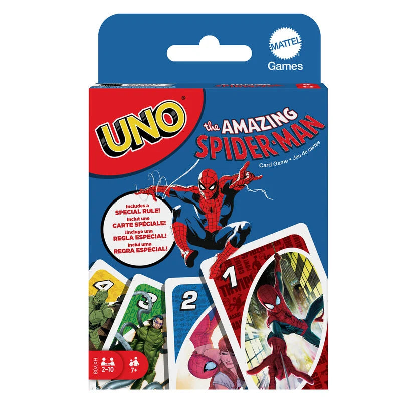 Marvel Juego Cartas UNO Spiderman Mattel