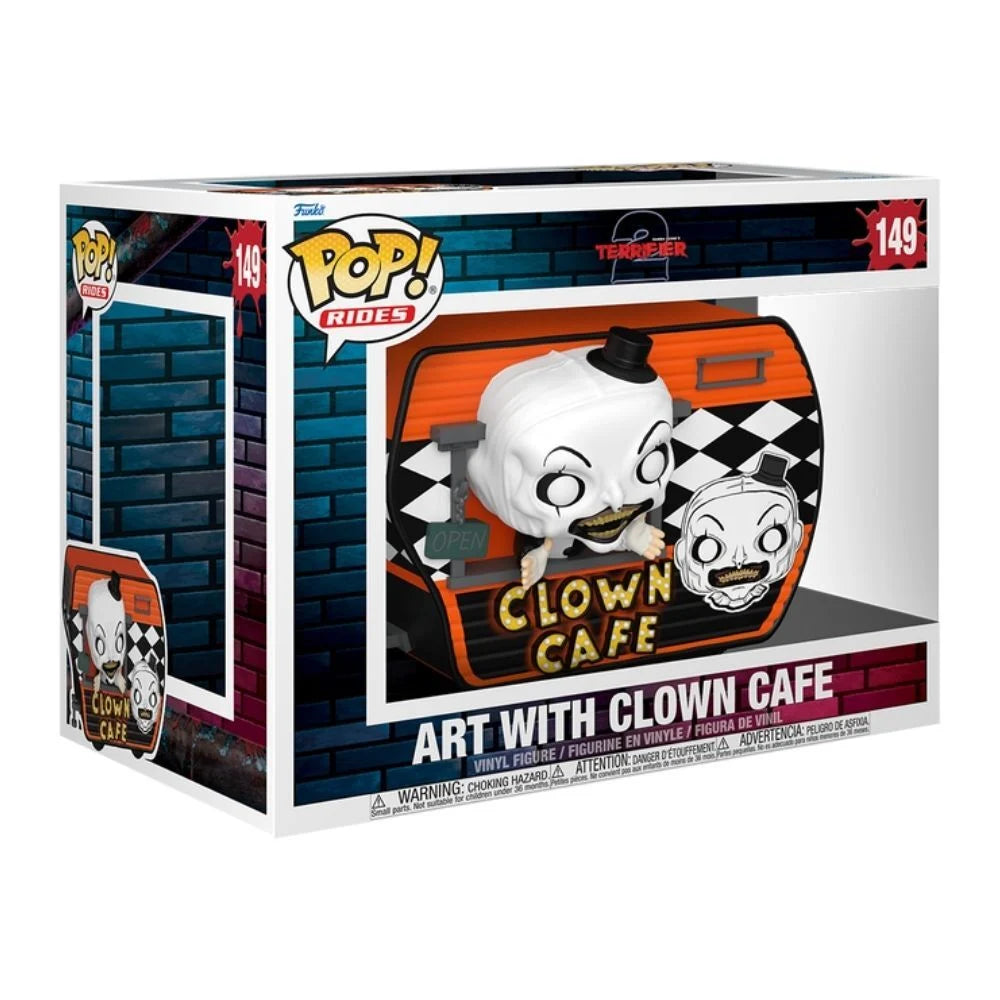 Funko Figura POP Rides Super Deluxe Terrifier 2 Art with Clown Cafe (imagen 2 de 3)