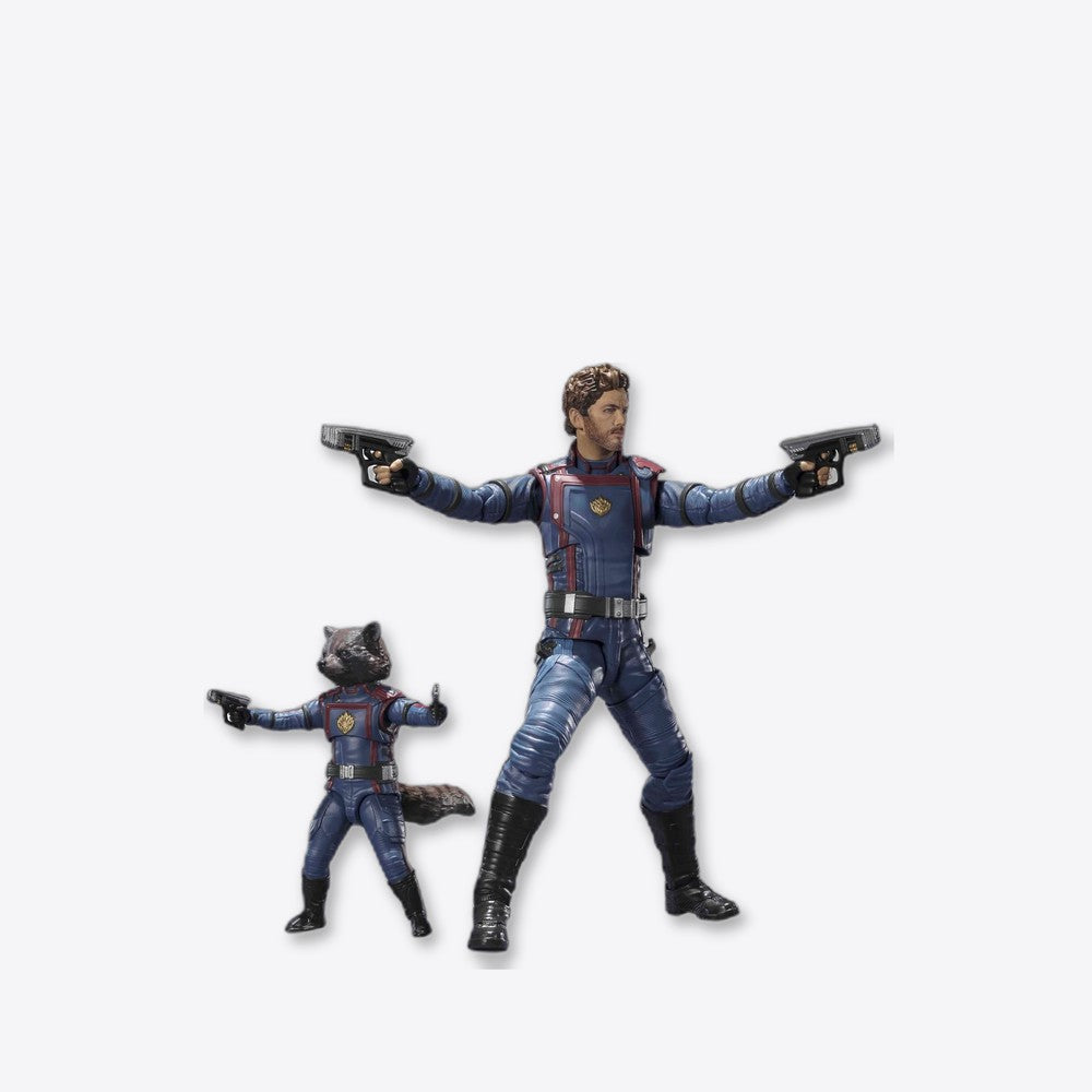 Figura tamashii nations sh figuarts guardianes de la galaxia volumen 3 star lord & rocket raccoon 2 (imagen 4 de 6)