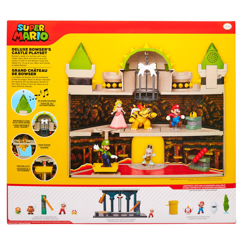 Jakks Pacific Playset Castillo Bowser deluxe Mario Bros (imagen 9 de 10)