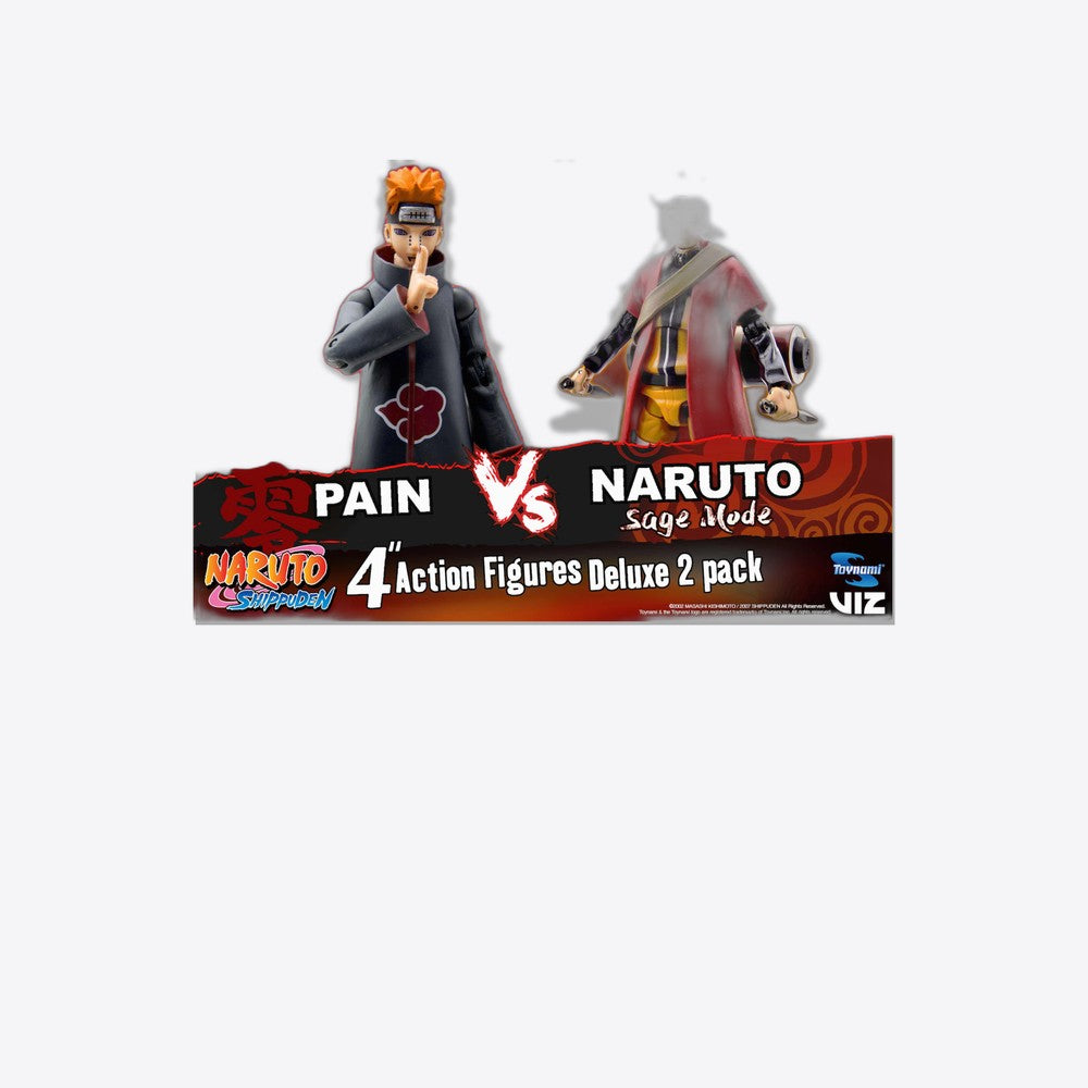 Desconocido Pack 2 figuras toynami naruto naruto sage mode vs pain exclusiva (imagen 6 de 6)