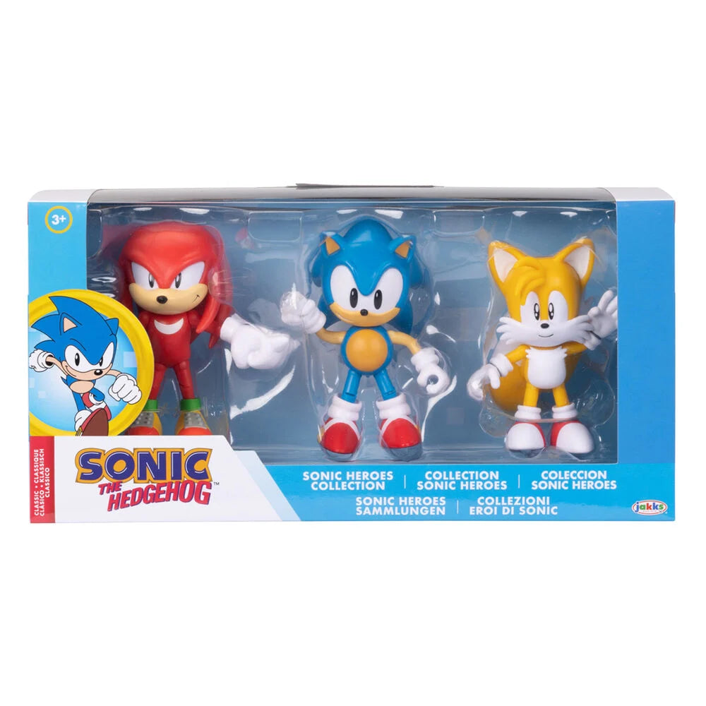 Jakks Pacific Blister 3 figuras Classic Sonic the Hedgehog 10cm