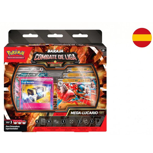 Pokemon Juego De Cartas Baraja cartas Combate de Liga de Mega-Lucario ex de JCC Pokemon español