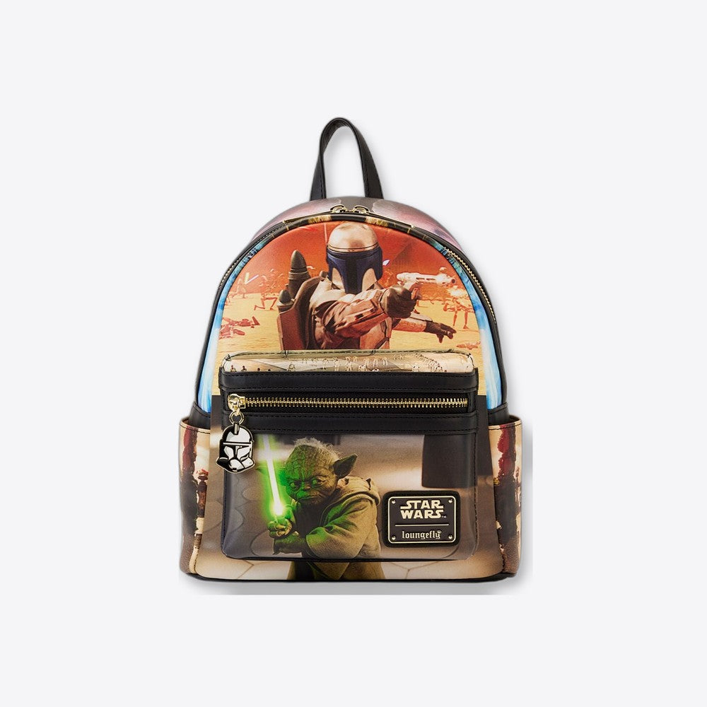 Mochila El Ataque de los Clones Episode II Star Wars Loungefly 26cm (imagen 6 de 6)