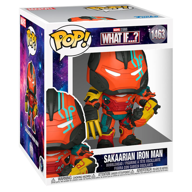 Funko Figura POP Super Marvel What IF Sakaarian Iron Man (imagen 2 de 3)