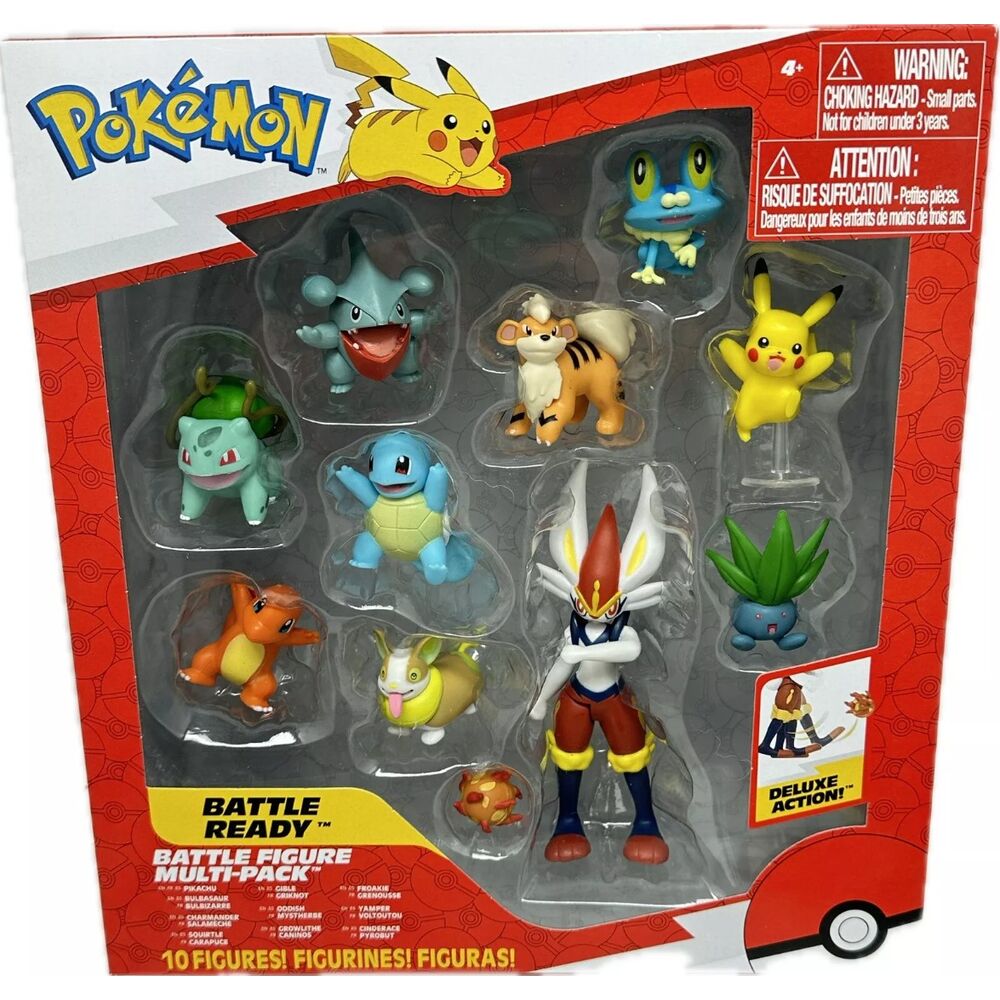 Jazwares Blister 10 figuras Battle Ready Pokemon