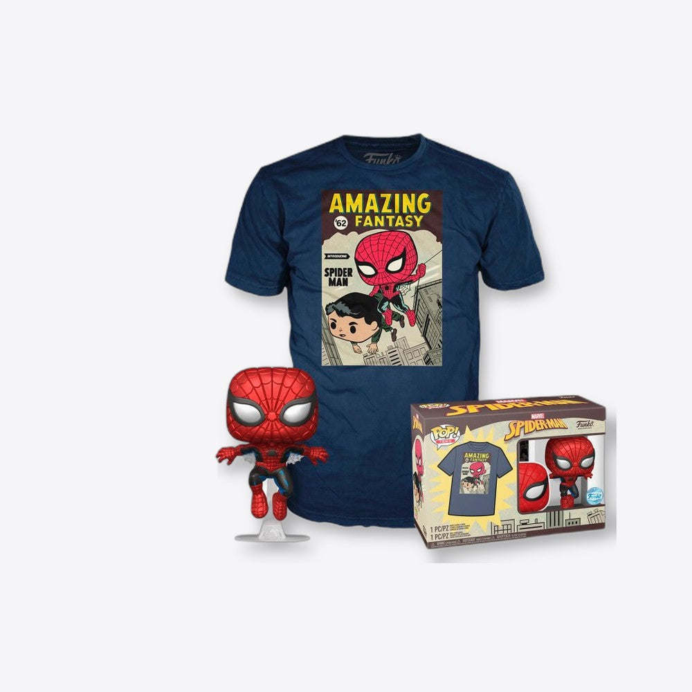 Funko Set figura POP & Tee Marvel Spiderman Comic Cover (imagen 4 de 6)