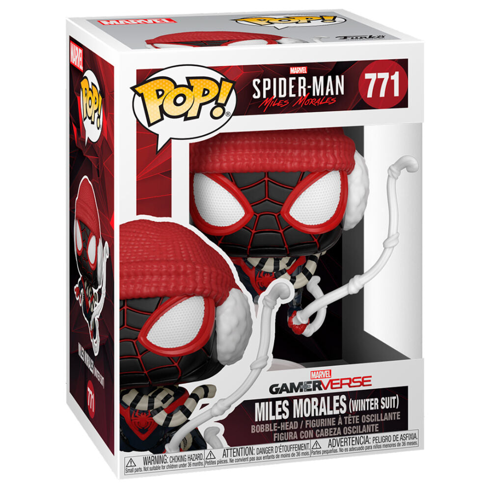 Marvel Miles Morales Figura POP Traje de Invierno Funko