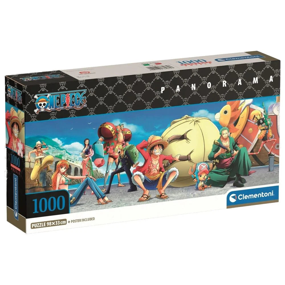 One Piece Puzzle Panorama Tripulación Sombrero Paja 1000 Piezas