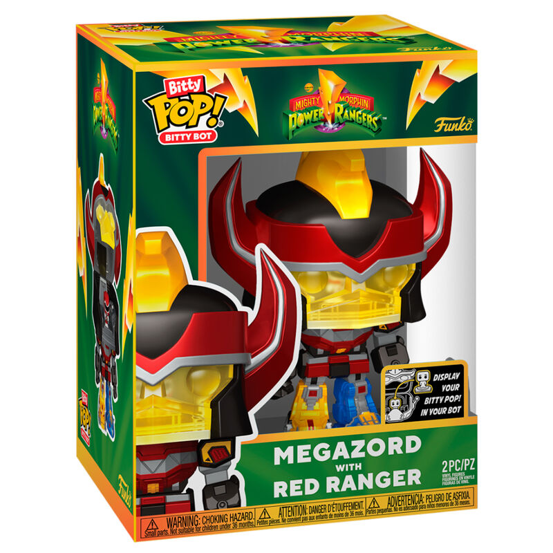 Power Rangers Figura Bitty Bots Megazord Red Ranger