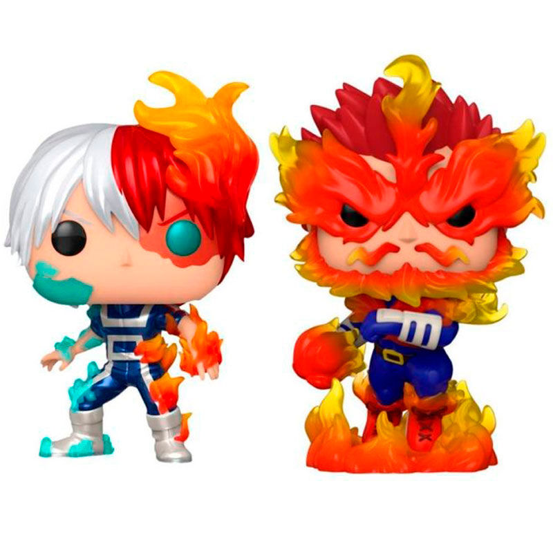 Funko Blister 2 Figuras POP My Hero Academia Shoto Todoroki & Endeavor Exclusive (imagen 2 de 3)