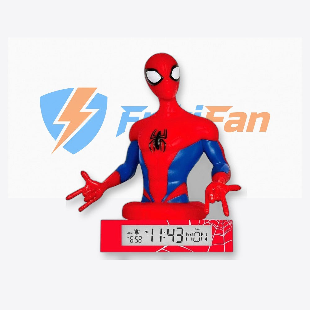 Kids Licensing Lampara 3D con despertador Spiderman Marvel (imagen 4 de 6)