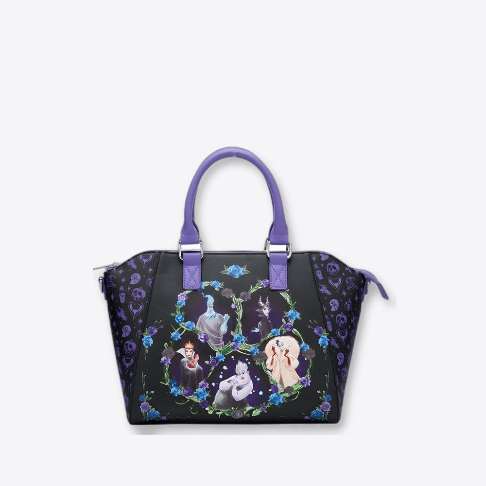 Lf | Lounfefly Bolso Floral Icons Satchel Disney Villains Loungefly 26cm (imagen 4 de 6)